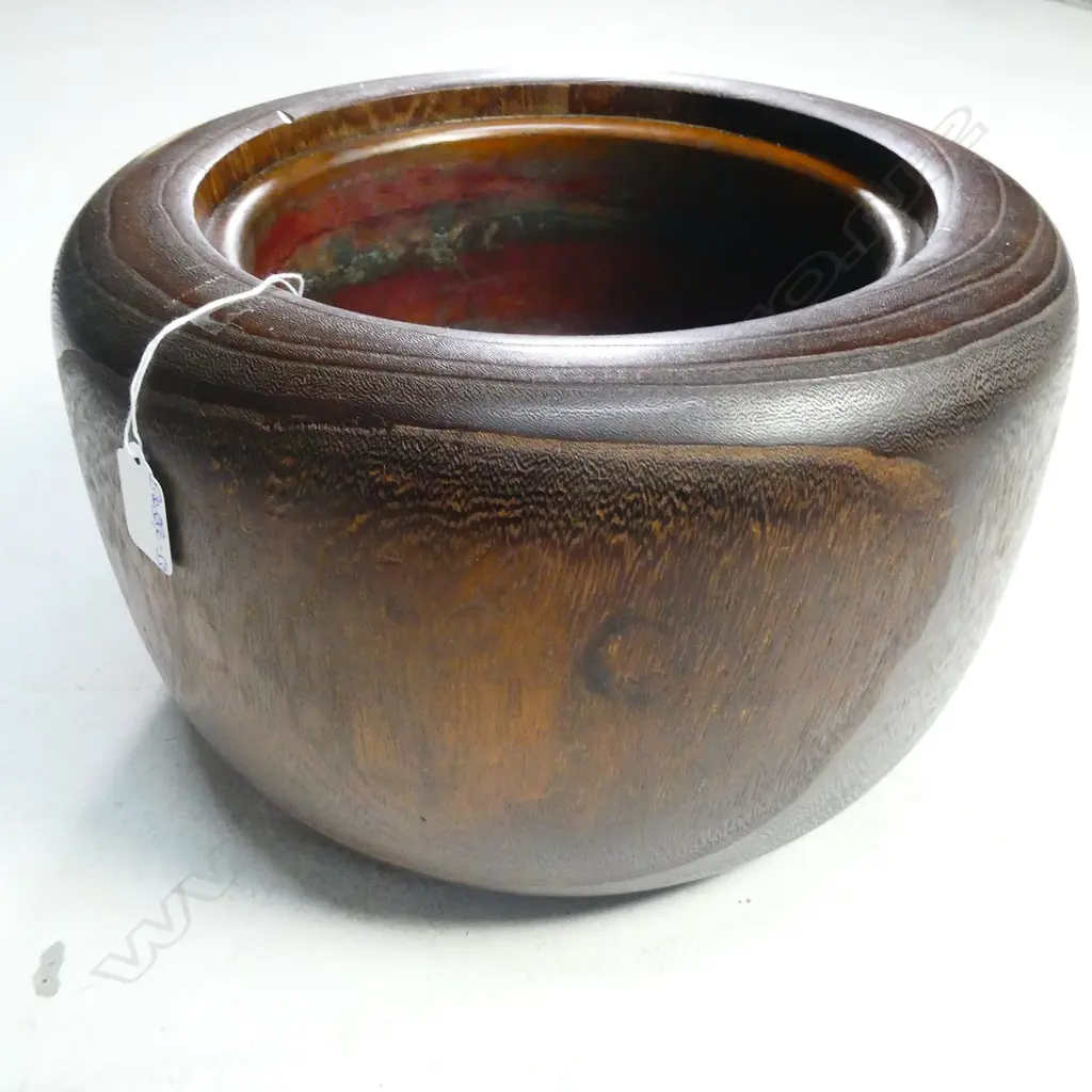 PAULOWNIA WOOD COPPER LINED BARREL FORM HIBACHI Image 1++