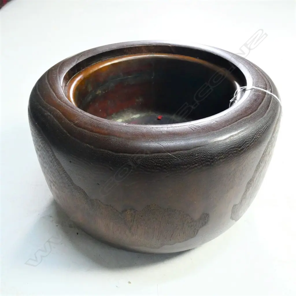 PAULOWNIA WOOD COPPER LINED BARREL FORM HIBACHI Image 1++