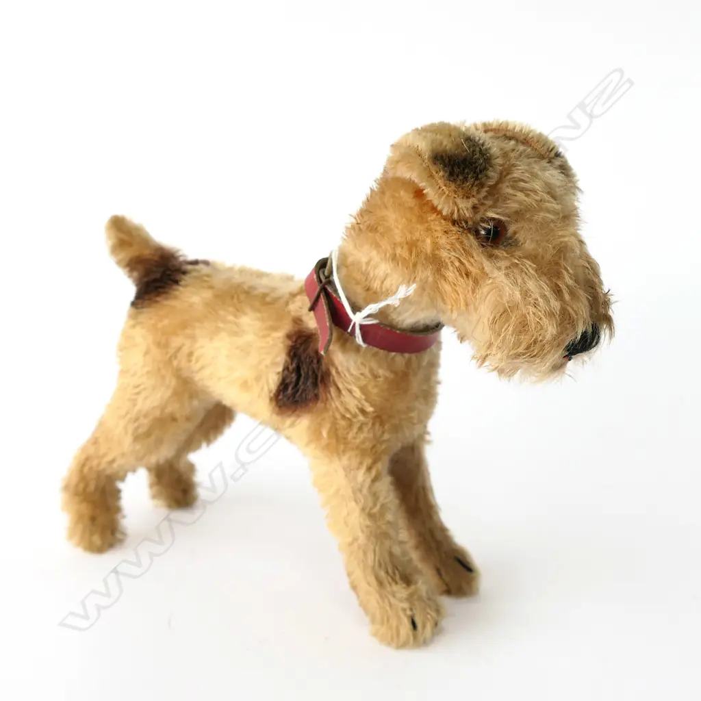 1317.0. With red leather collar; tag and button to ear. Image 1++
