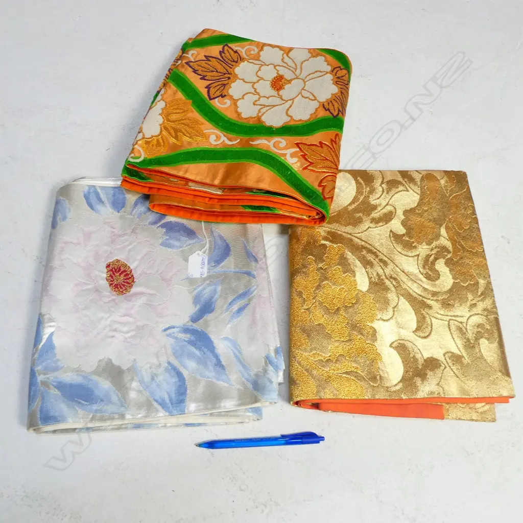 HAND WOVEN SILK OBI X 3  Image 1++