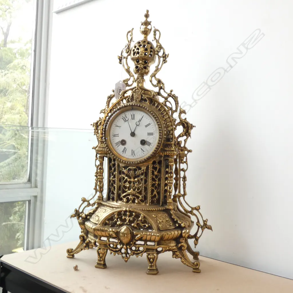 BRONZE CLOCK H. 490MM TOP PIECE BROKEN Image 1++