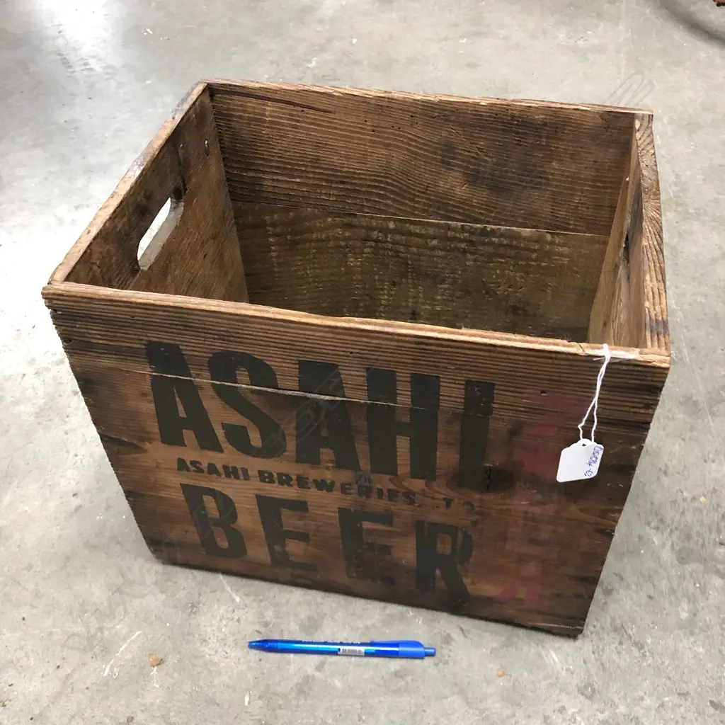 ASAHI BEER VINTAGE BEER BOX Image 1++