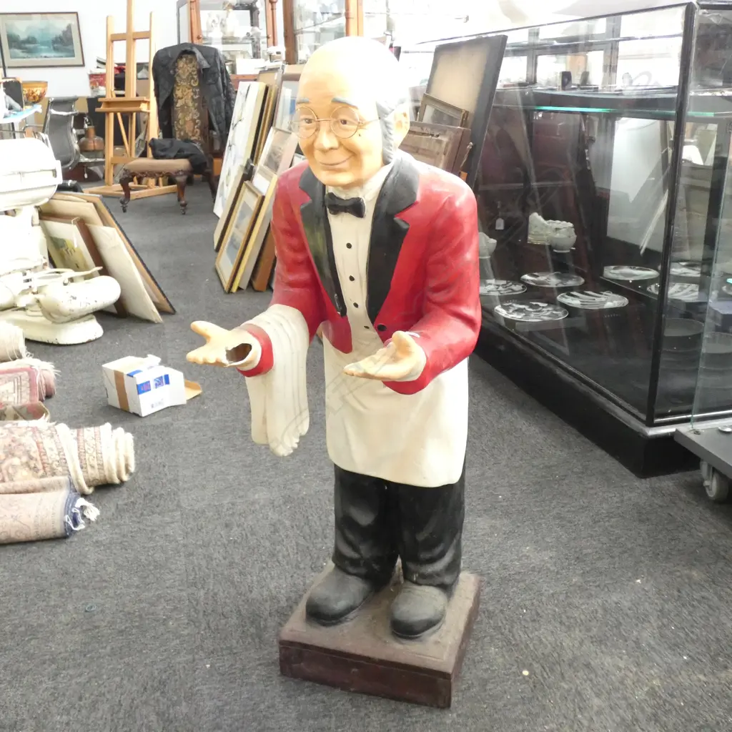 BUTLER FIGURE HAND BROKEN H 950 MM Image 1++