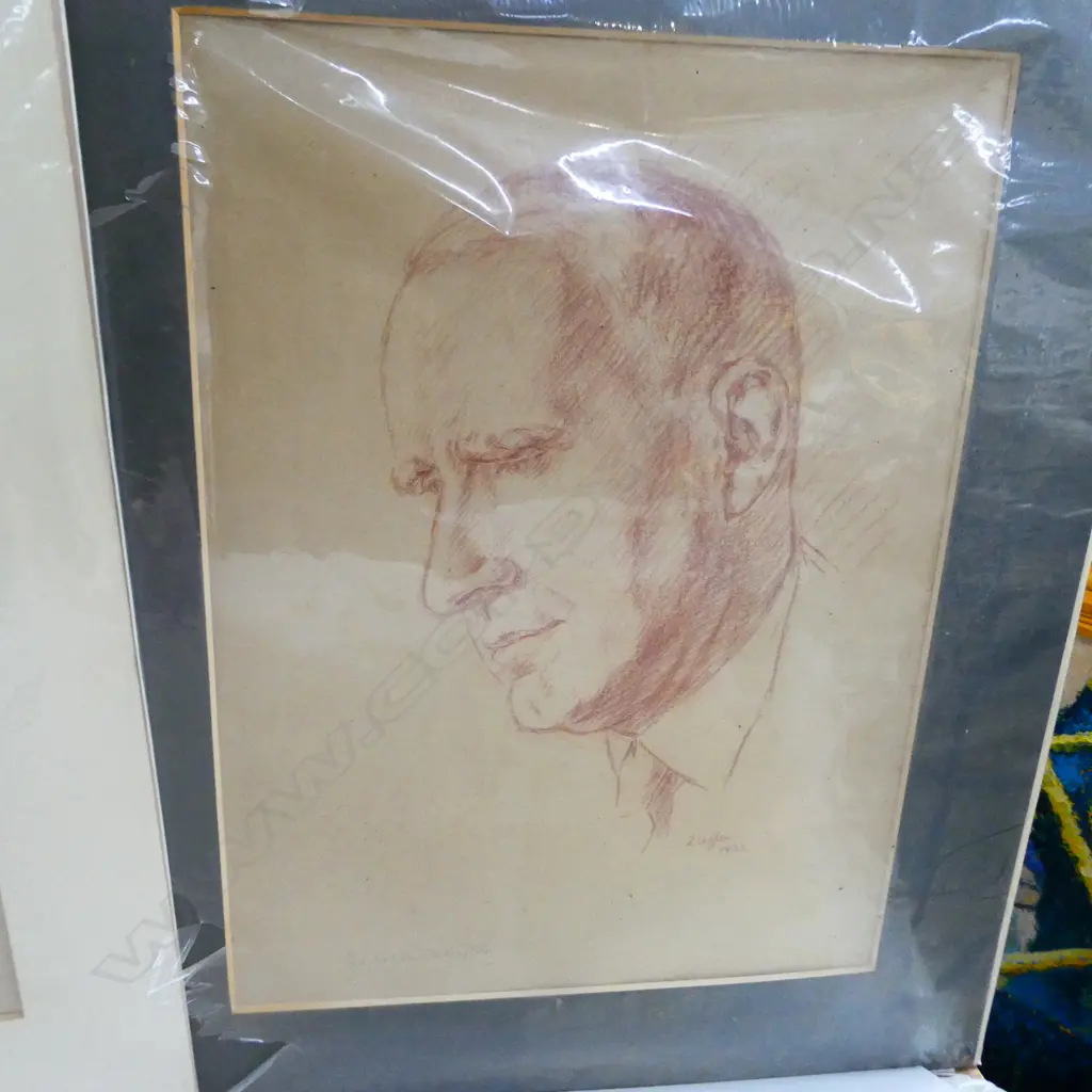 5 SKETCHES SIGNED ZIEGLER C. 1930 + 1 OTHER  Image 1++
