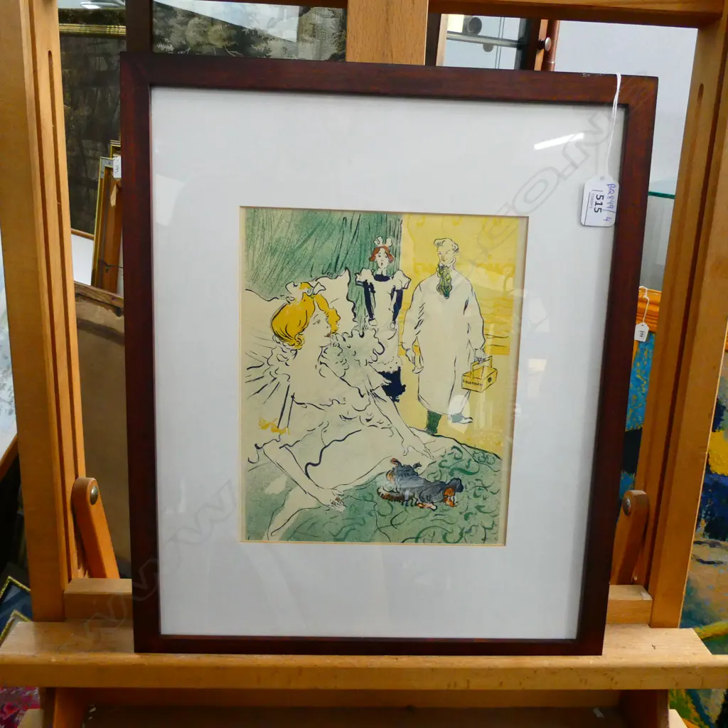 TOULOUSE LAUTREC ANDRE SAURET MOULOT FRERES WORKSHOP LITHOGRAPH LTD. ED. PARIS 1950 240 X 200MM Image 1++