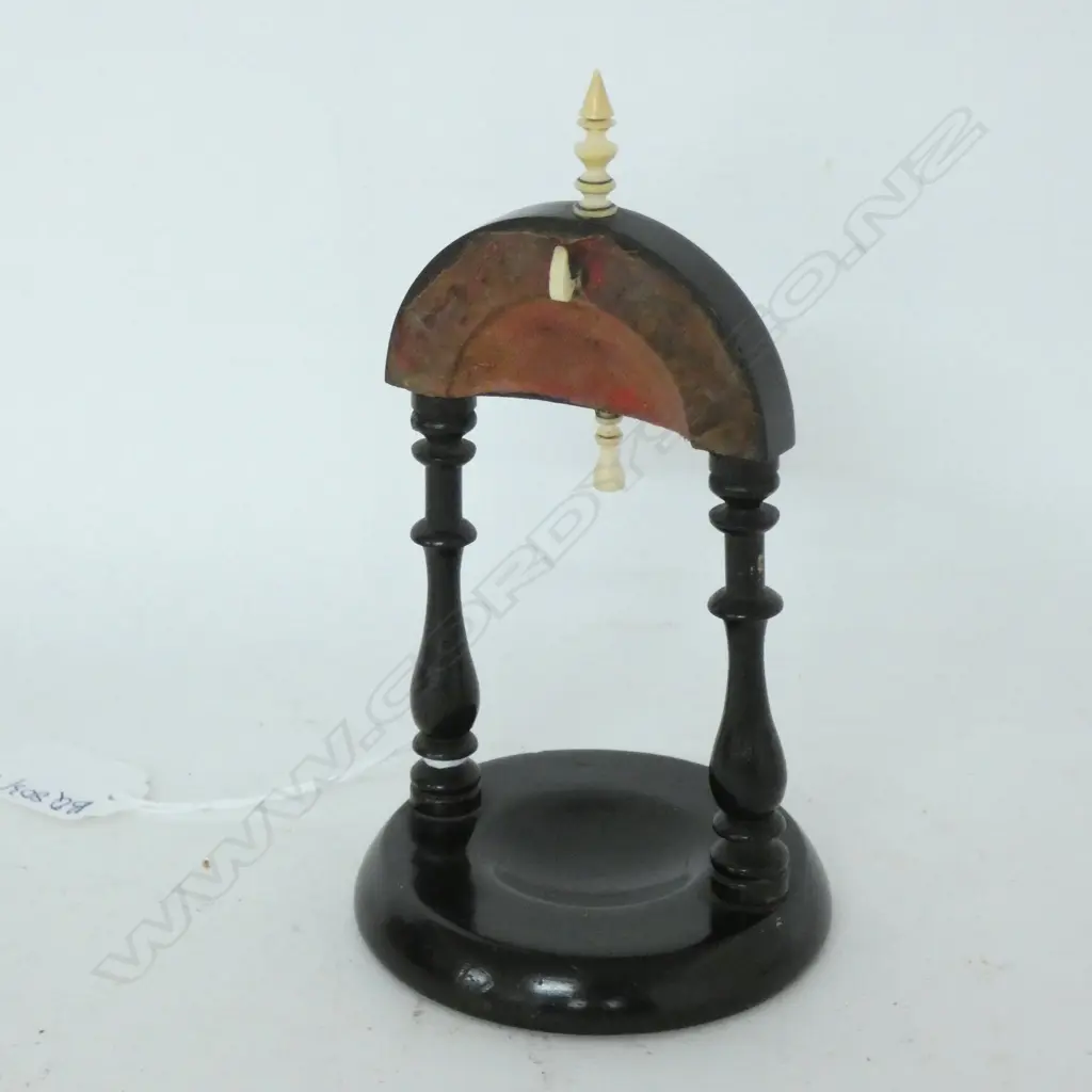 EBONISED & IVORY WATCH HOLDER H. 160MM Image 1++