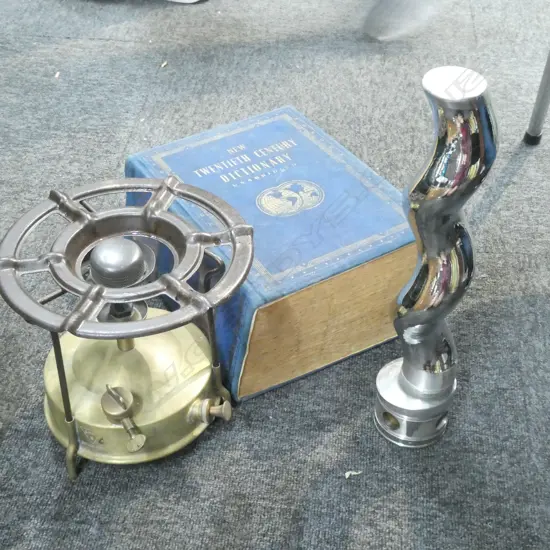BOX LOT DICTIONARY, COOKER ETC
