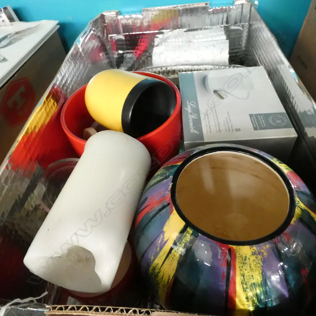 BOX MISC GLASS, POTTERY & CHINA Image 1++