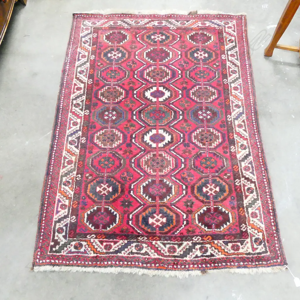 PERSIAN H/KNOTTED RUG ALL WOOL 1610 x 1170mm Image 1++