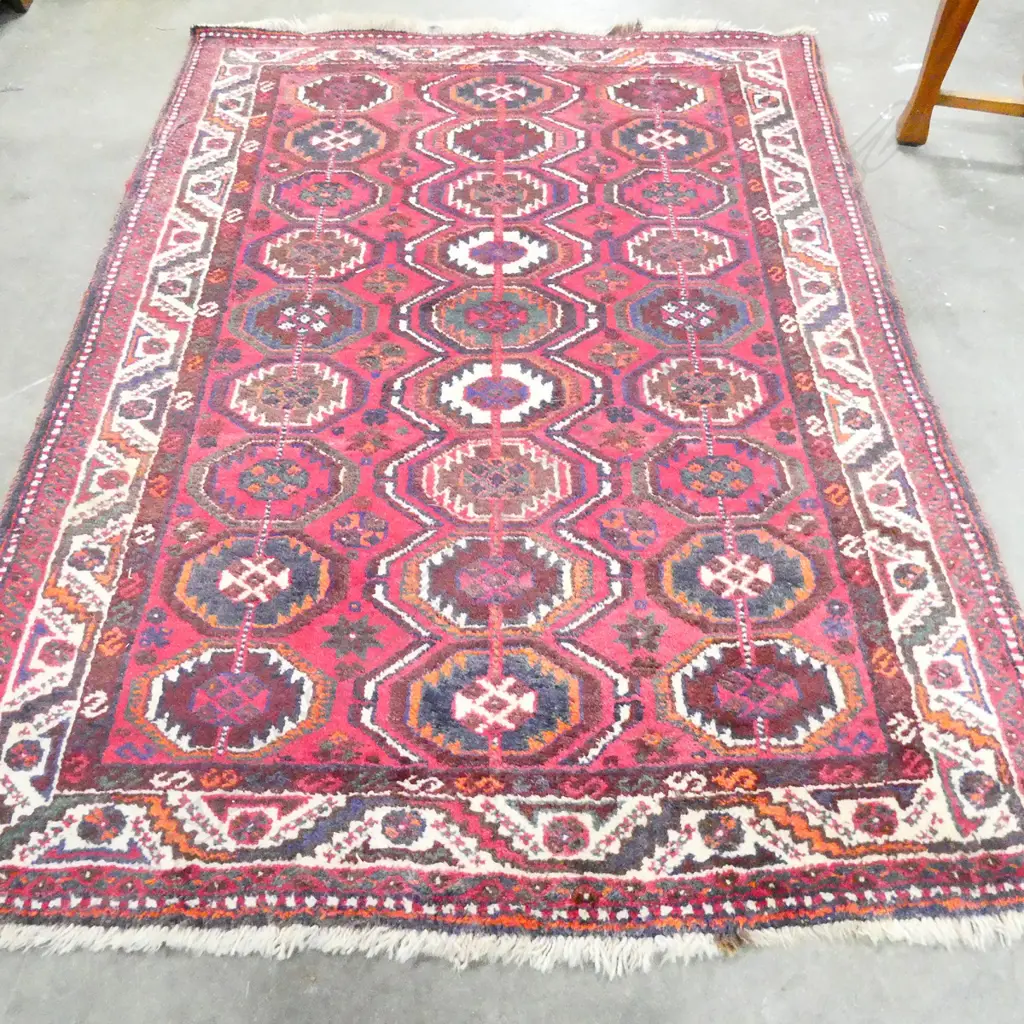 PERSIAN H/KNOTTED RUG ALL WOOL 1610 x 1170mm Image 1++
