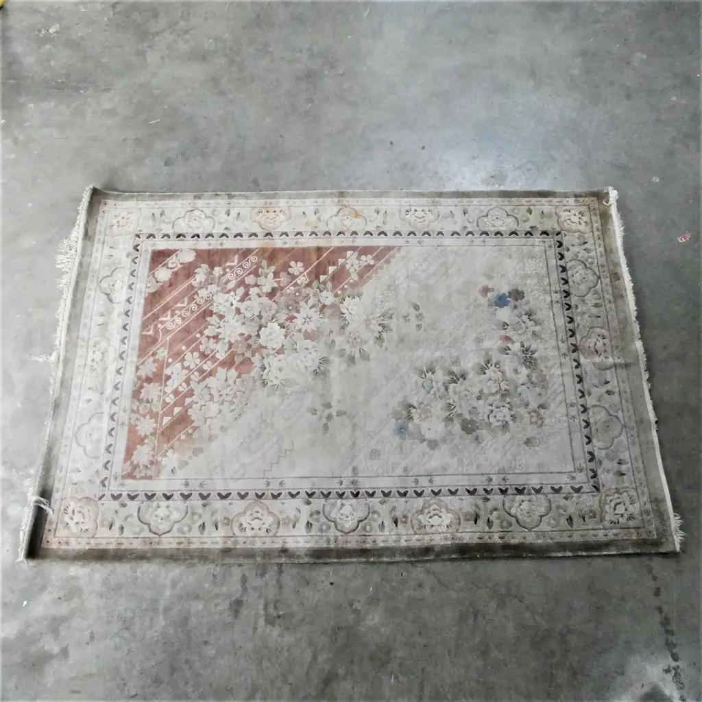 CHINESE HAND KNOTTED SCULPTED PILE RUG 2450X1680mm Image 1++