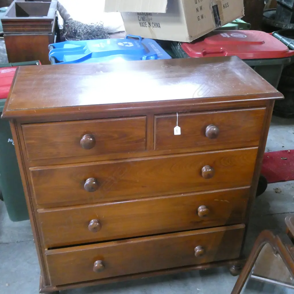 KAURI FIVE DRAWER CHEST 1060 X 460 X 1100mm Image 1++