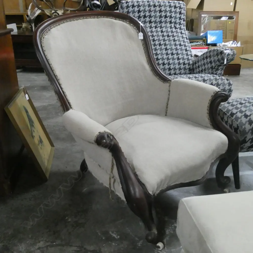 VICTORIAN ARM CHAIR BORER REQ. ATTENTION AF Image 1++