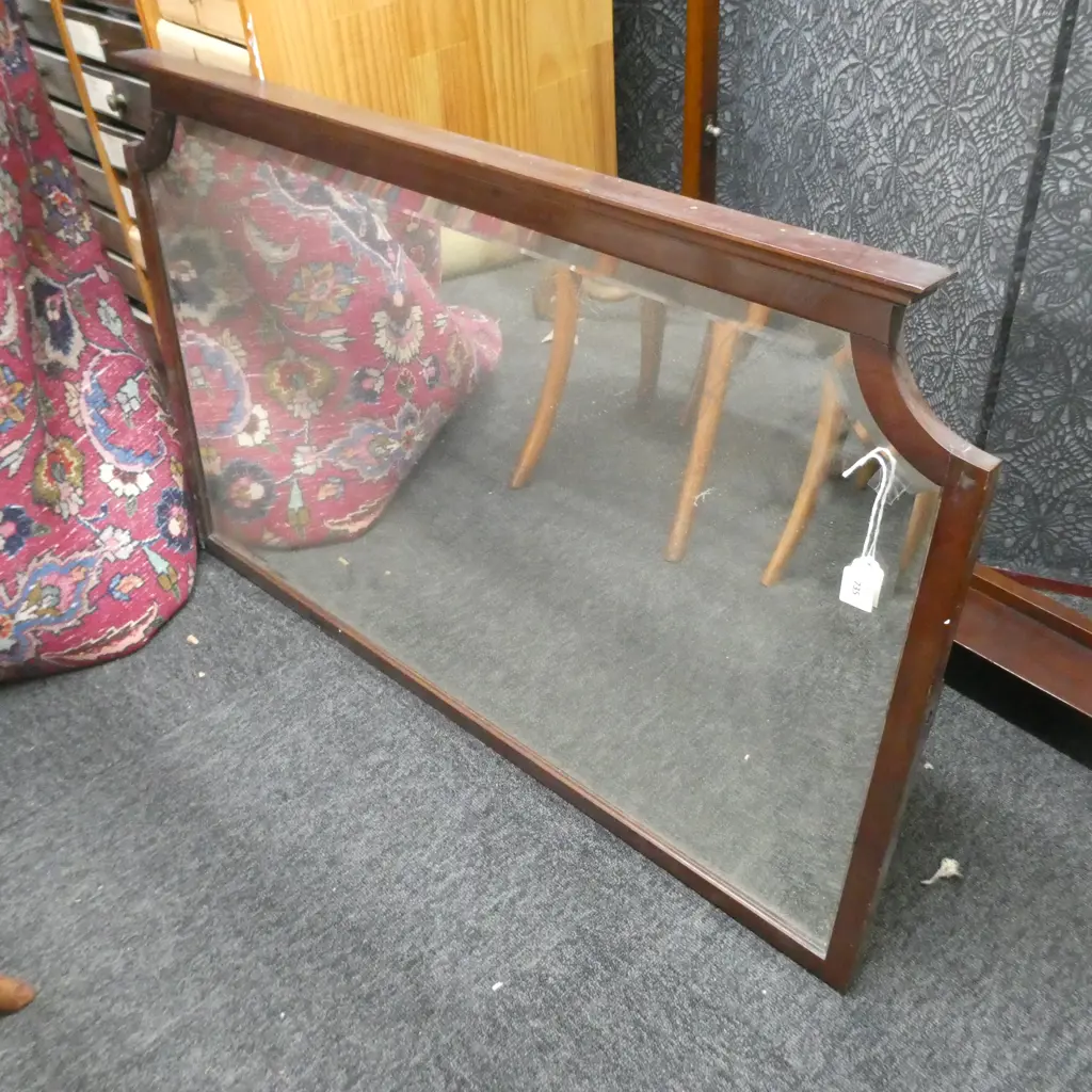 EARLY 20THC FRAMED MIRROR OFF A DRESSING TABLE Image 1++