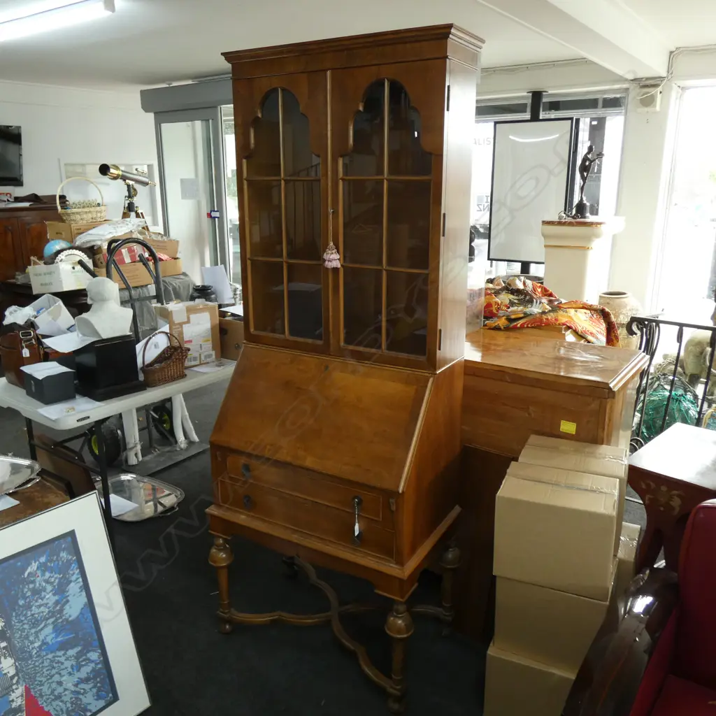 JACOBEAN STYLE DROP FRONT SECRETAIRE Image 1++