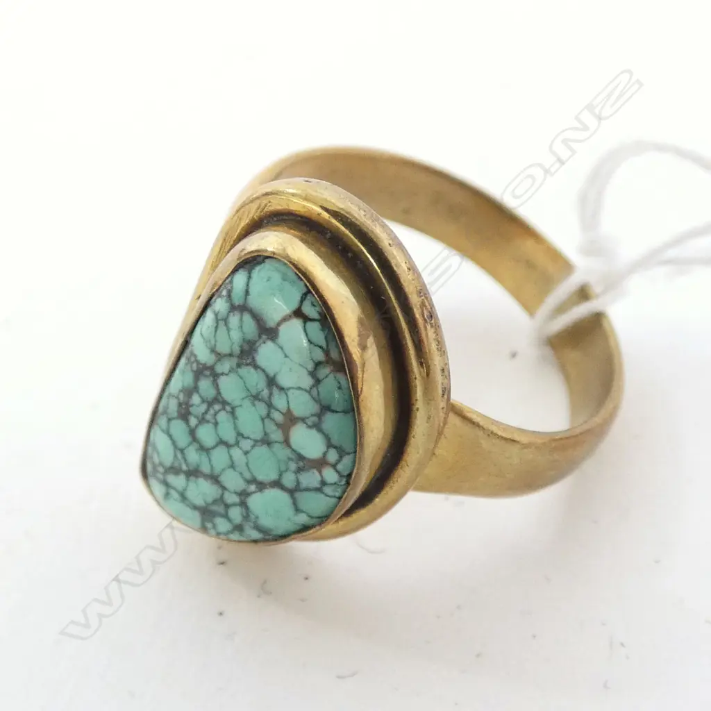 TURQUOISE & COPPER RING Image 1++