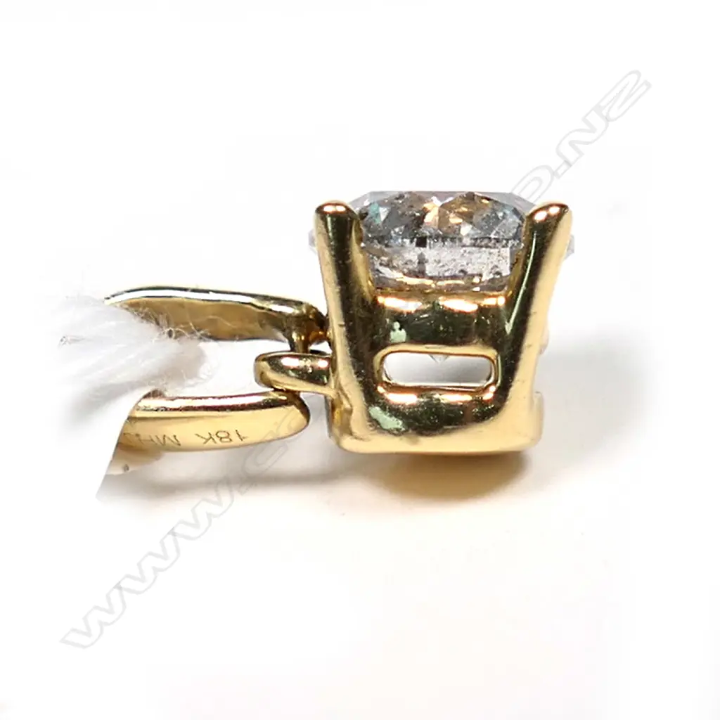 18CT YG DIAMOND PENDANT 1CARAT 1.5G Image 1++