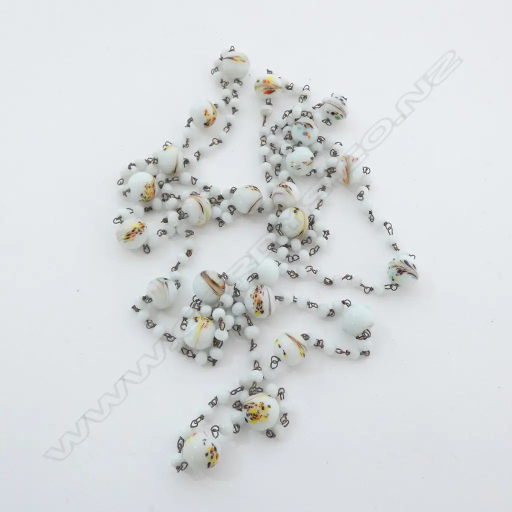 PAINTED GLASS NECKLACE Image 1++
