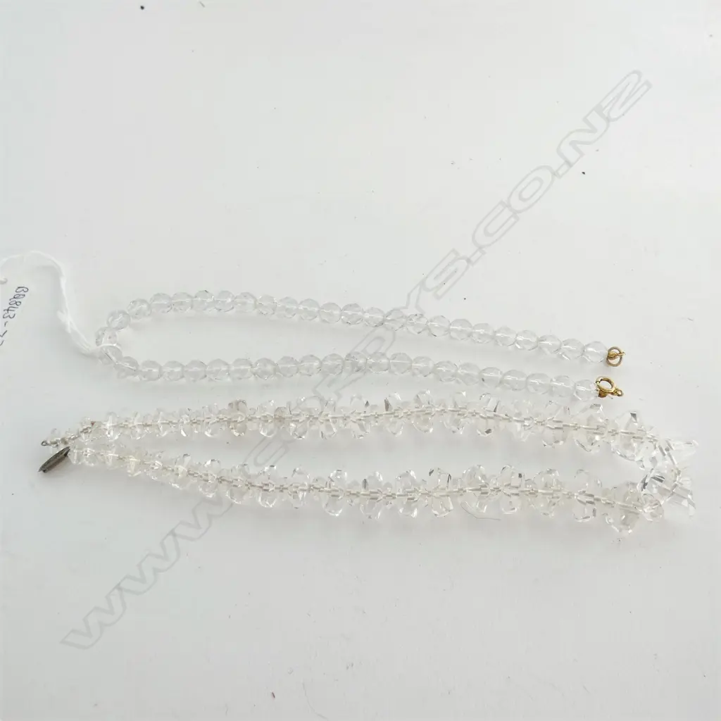 2 CRYSTAL NECKLACES ONE A/F Image 1++