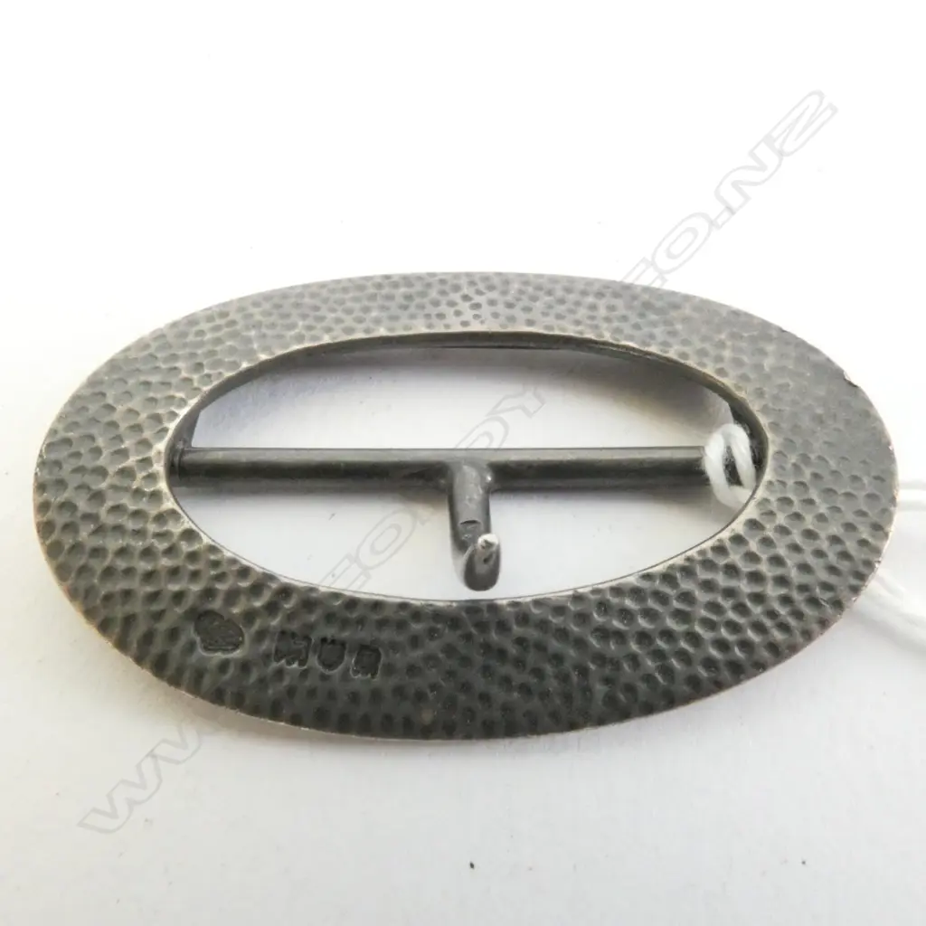 STERLING SILVER BELT BUCKLE, LONDON 1910 Image 1++