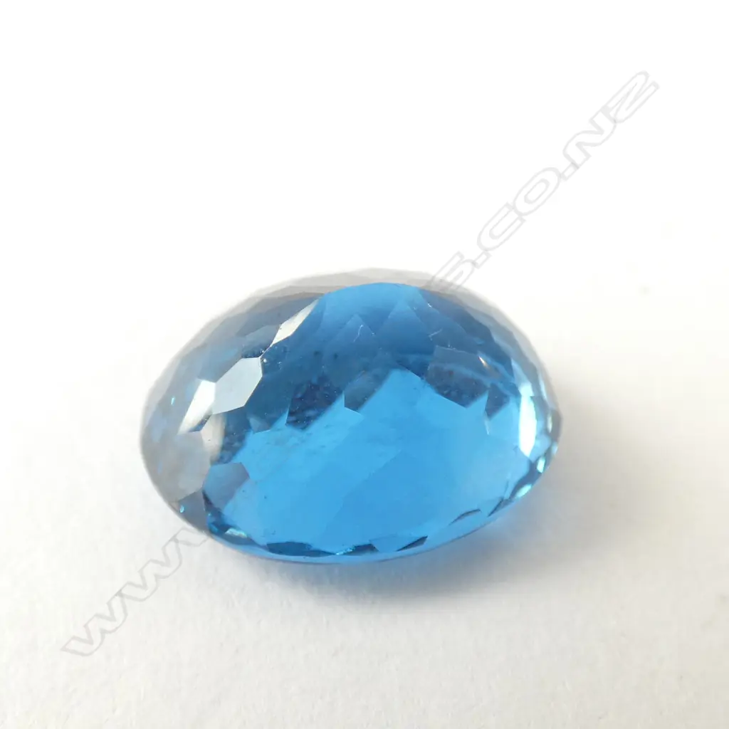 UNSET OVAL SYNTHETIC SPINEL - 12CT Image 1++