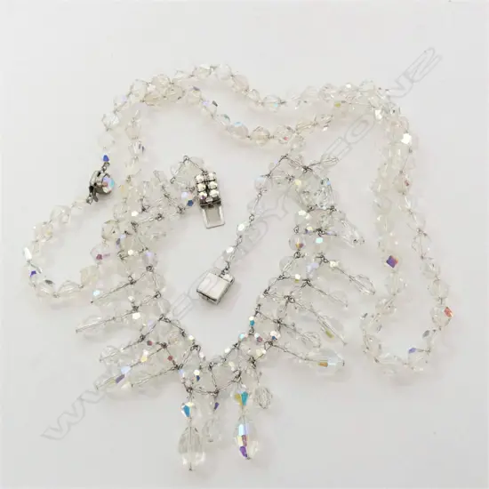 2 CRYSTAL NECKLACES