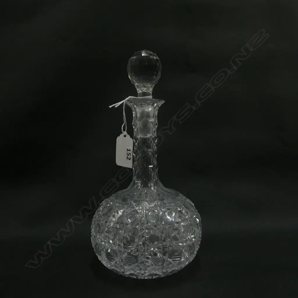 CRYSTAL HOBNAIL CUT DECANTER Image 1++