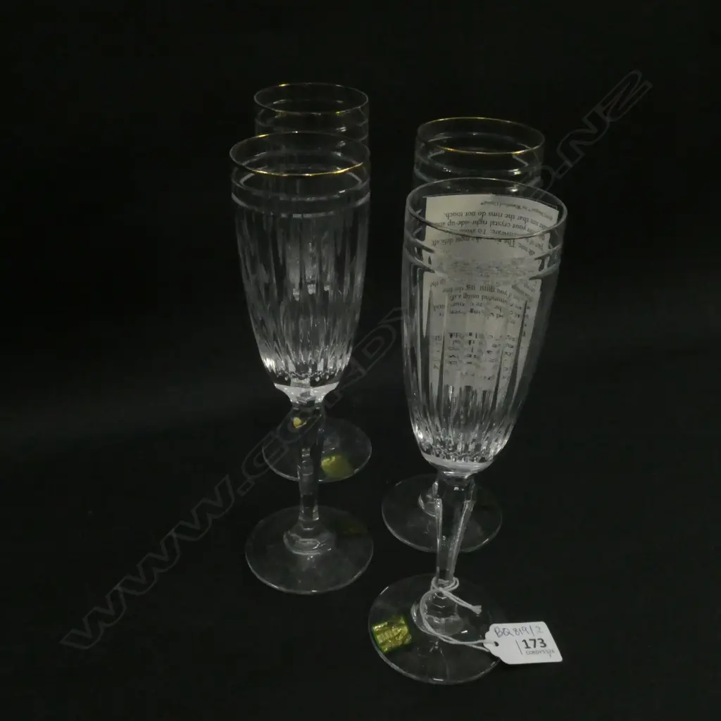 4 MARQUIS BY WATERFORD CHAMPAGNE FLUTES H. 220MM Image 1++
