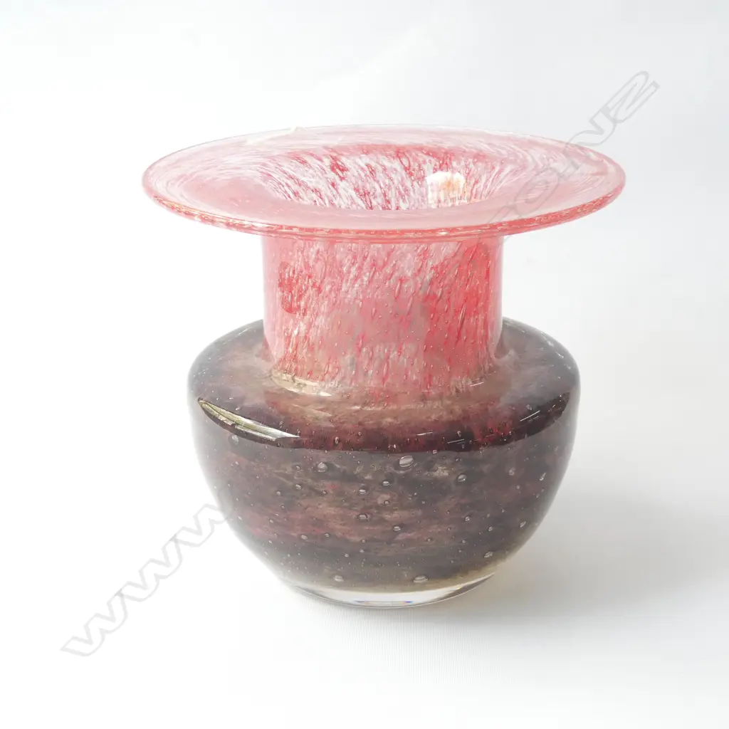 EKENAS LAVA ART GLASS SIGNED VASE - H. 150MM Image 1++