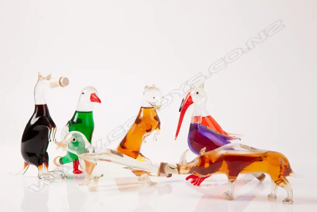 SEVEN BOLS MINATURES C1930S HAND BLOWN Image 1++