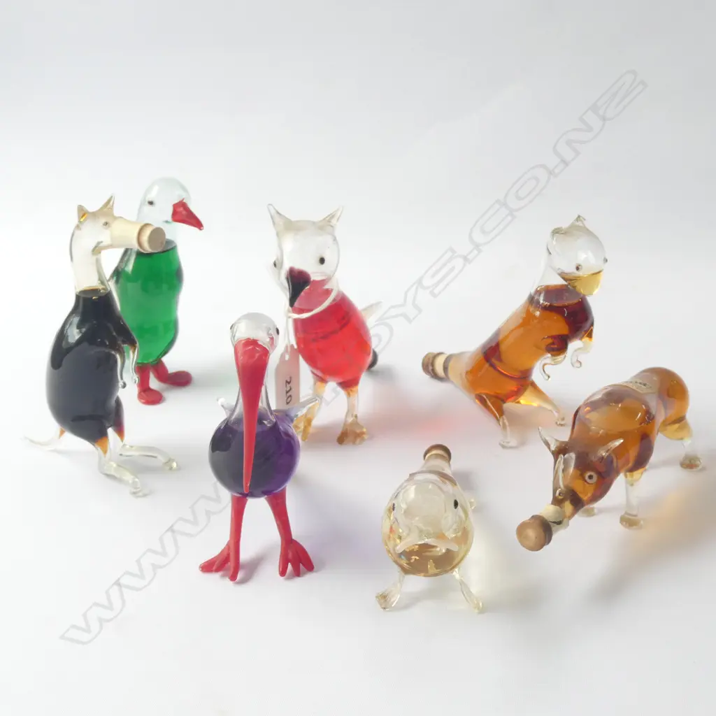 SEVEN BOLS MINATURES C1930S HAND BLOWN Image 1++