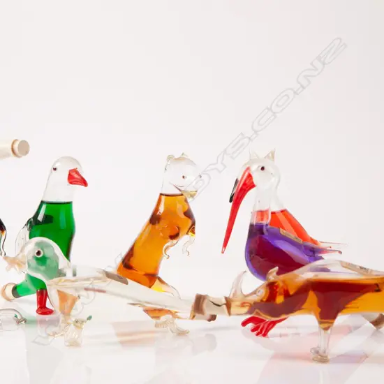SEVEN BOLS MINATURES C1930S HAND BLOWN