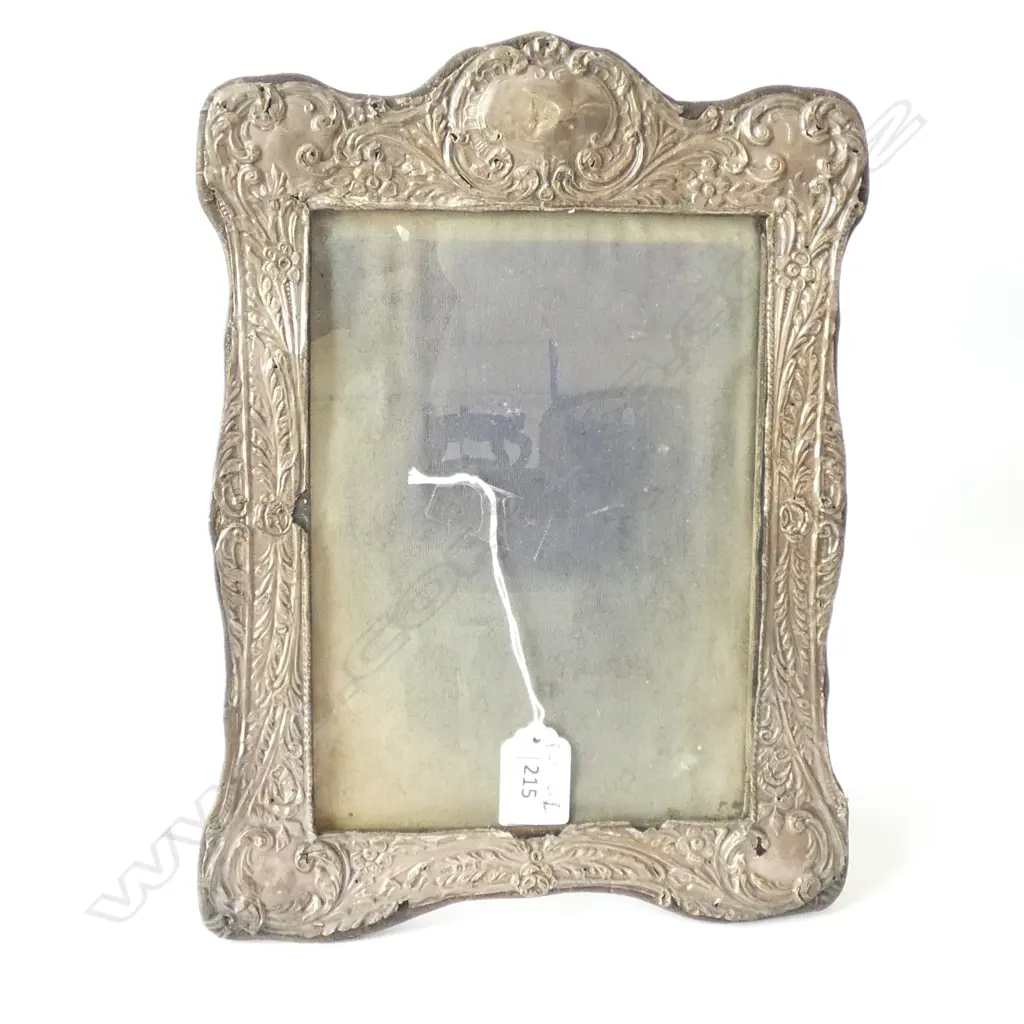 LARGE STG SILVER PHOTO FRAME B 1910 L 290 MM A/F Image 1++