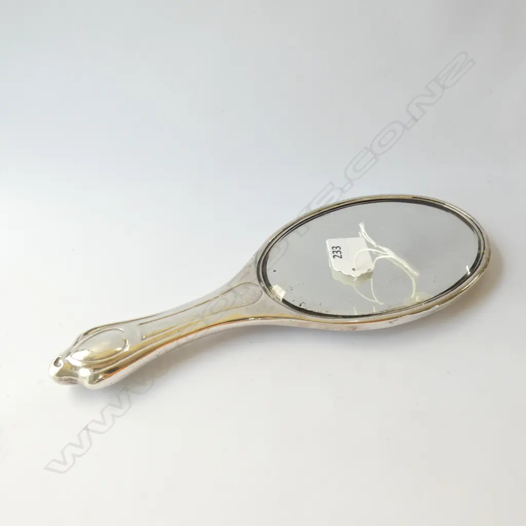 STG SILVER ART NOUVEAU HAND MIRROR CHESTER 1901 Image 1++