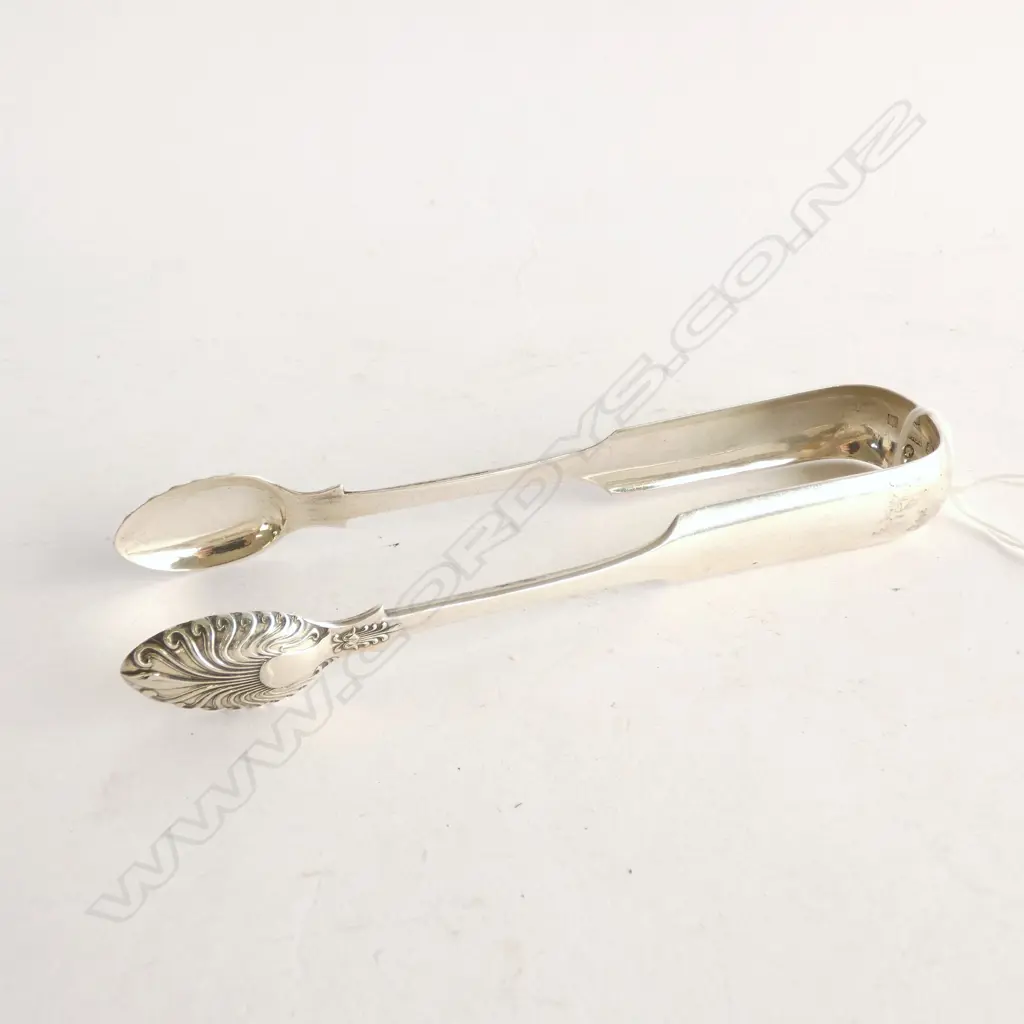 SILVER TONGS GLASGOW 1858 50 GRAMS  Image 1++