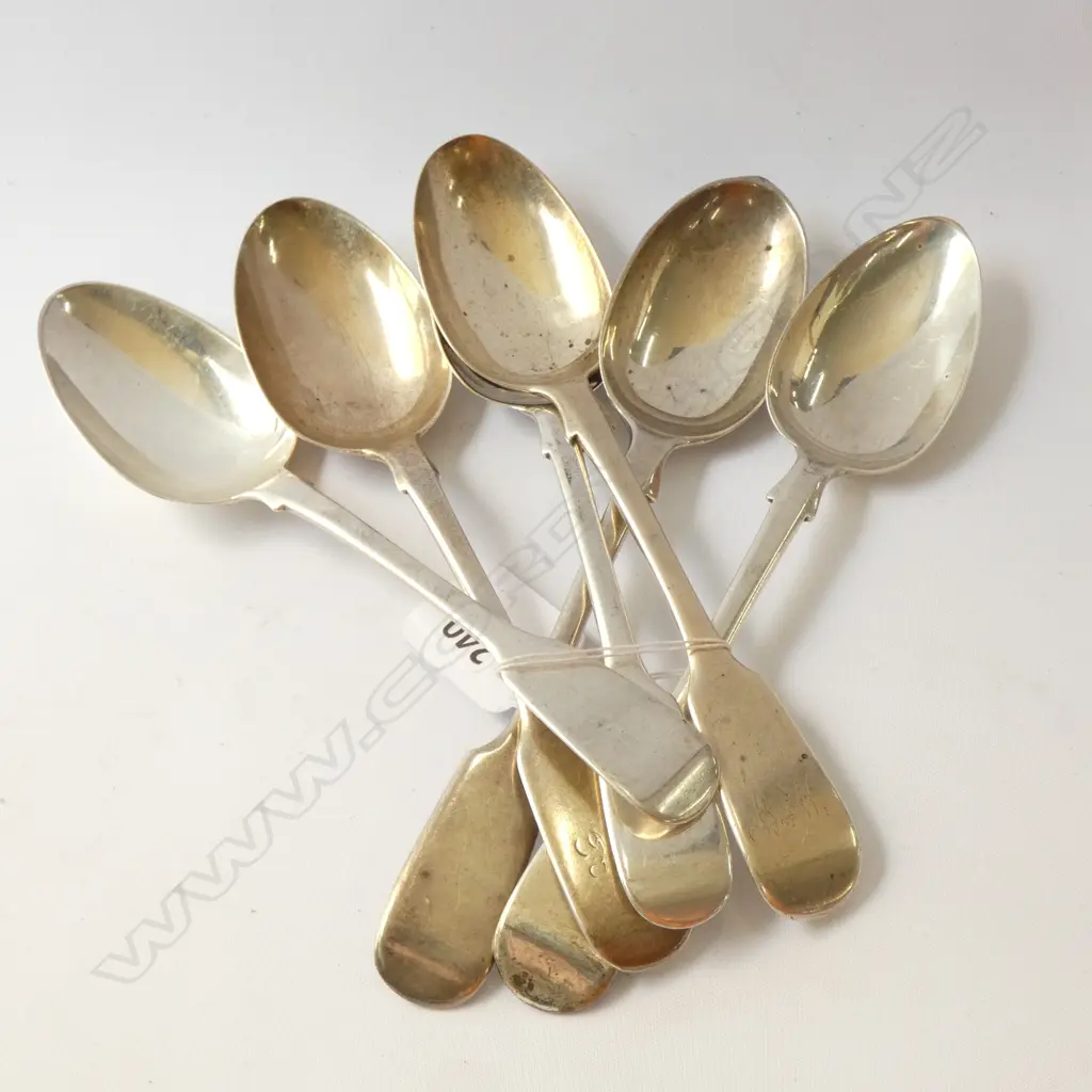6 FIDDLE DESSERT SPOONS 267GMS Image 1++