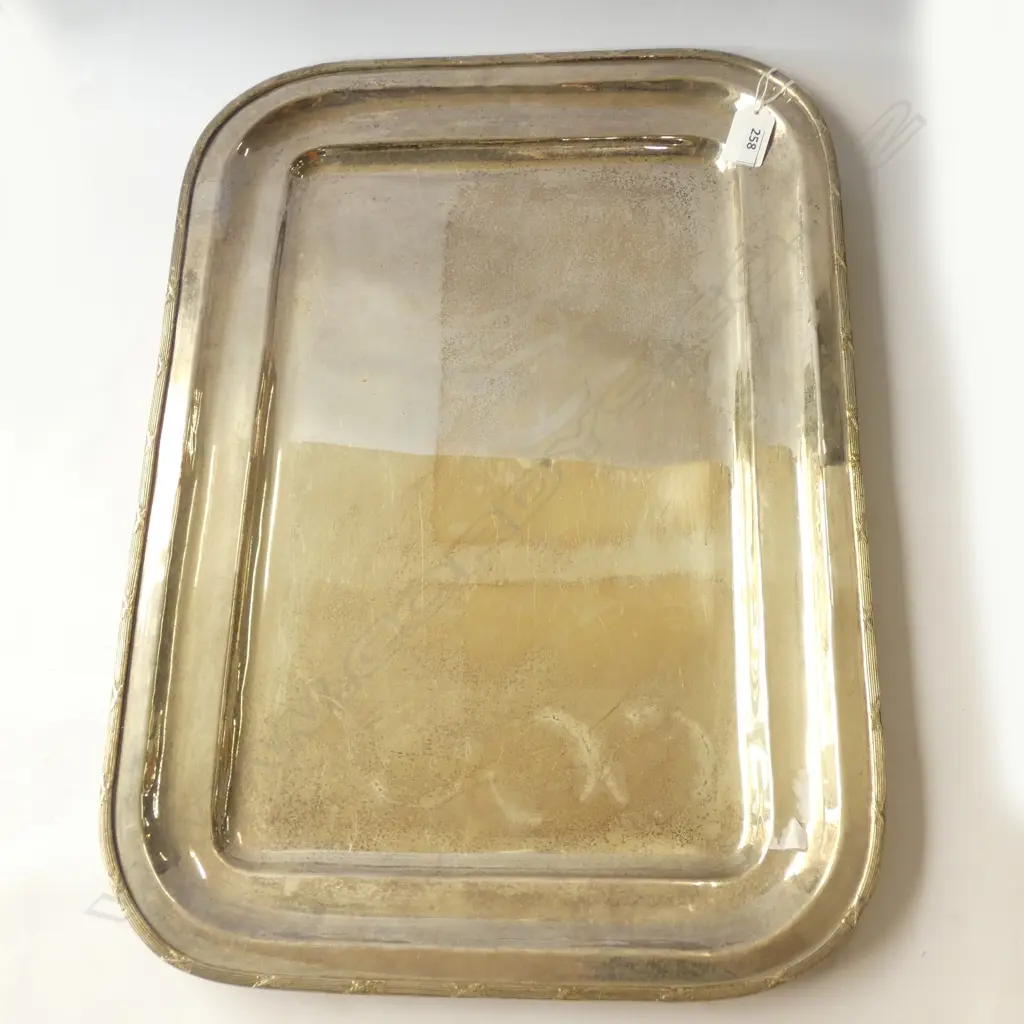 LG SILVER PLATE PLATTER / SALVER - 530 X 385MM Image 1++