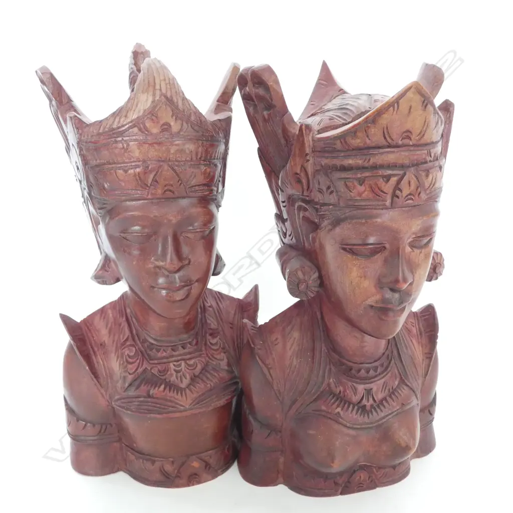 PR BALINESE WOODEN STATUES H. 250MM Image 1++