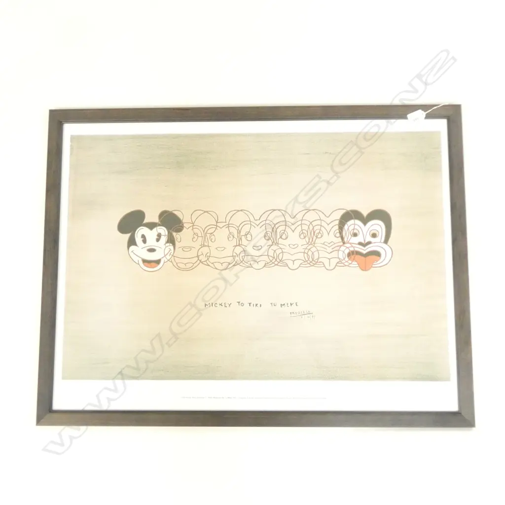 DICK FRIZZELL 'MIKI TO TIKI' FRAMED REPRODUCTION PRINT Image 1++