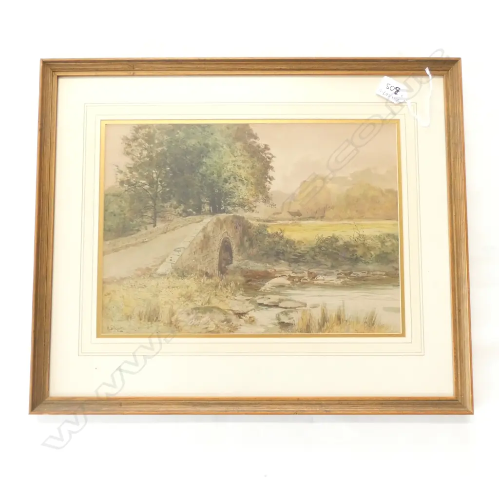 A SINCLAIR W/C ENGLISH BRIDGE LANDSCAPE Image 1++