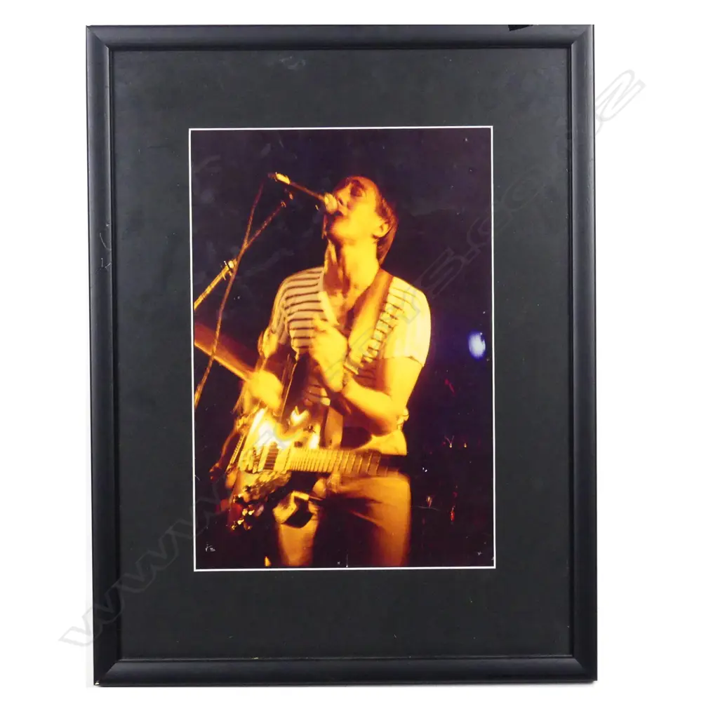 FRAMED PHOTO OF MIDGE MARSDEN IN CONCERT, 360 x 240mm Image 1++