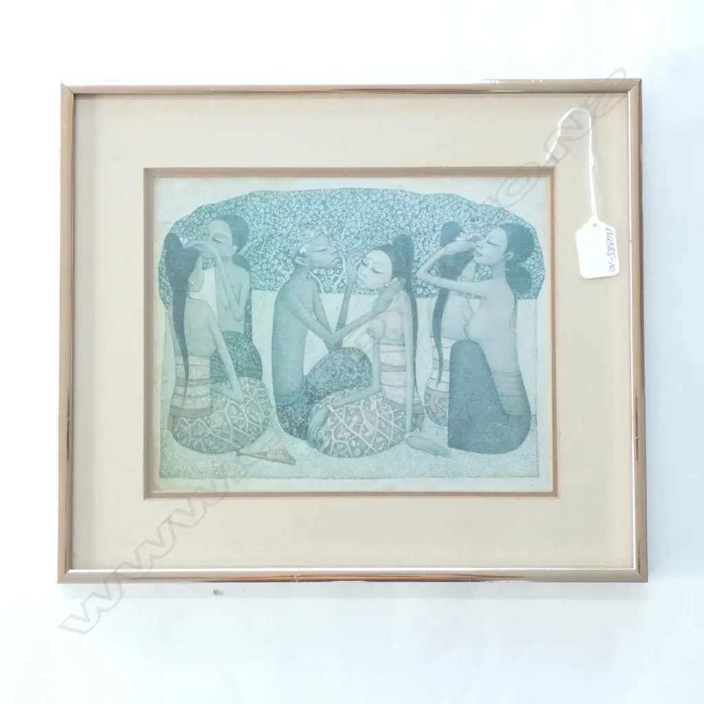 SOO PIENG FRAMED PRINT 6 FIGURES 185 X 245mm Image 1++