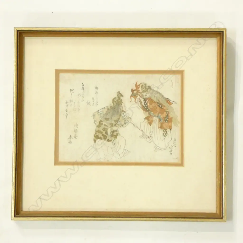KATSUSHIKA HOKUSAI ORIGINAL ARTWORK 135 X 185MM Image 1++