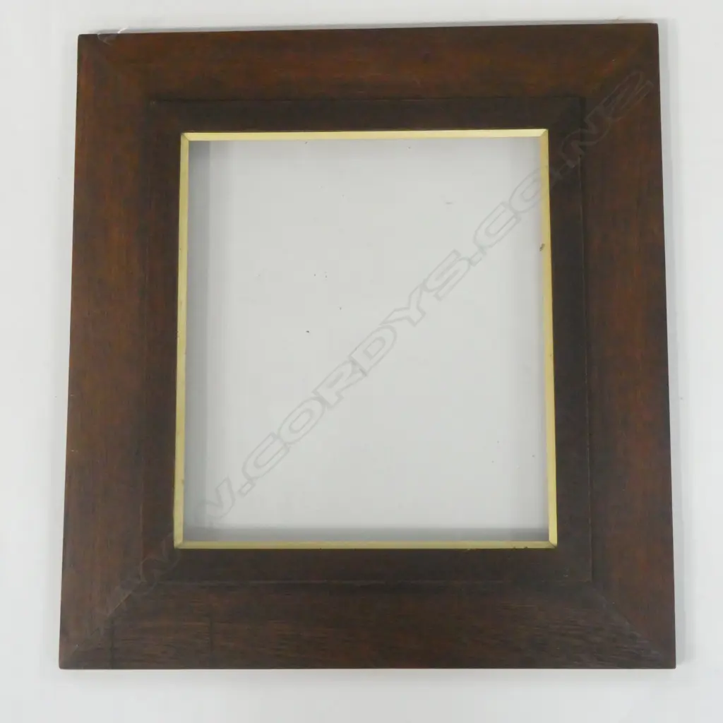 VINTAGE BEVELLED OAK PICTURE FRAME - ORIGINAL GLASS - 645 X 690MM Image 1++