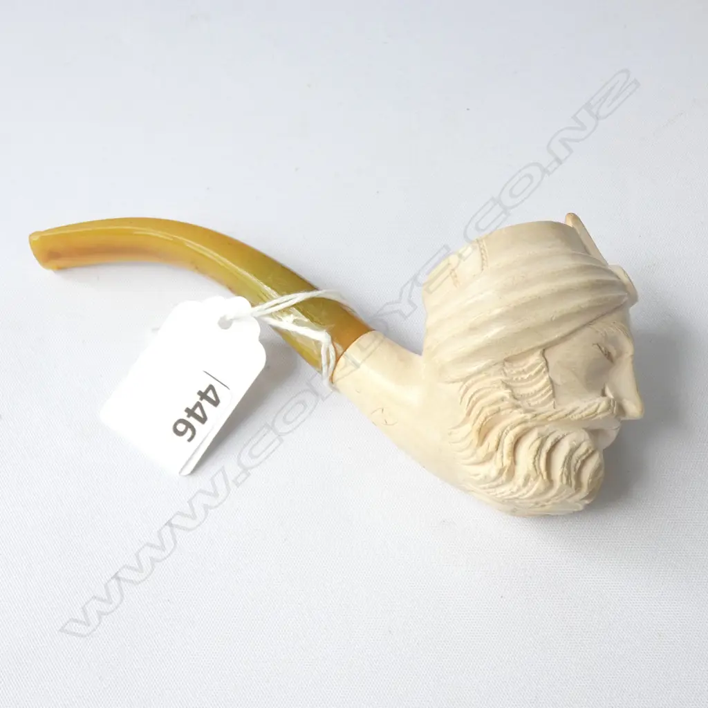 MEERRSCHAUM PIPE OF AN ANCIENT PHILOSOPHER L 1350 MM Image 1++