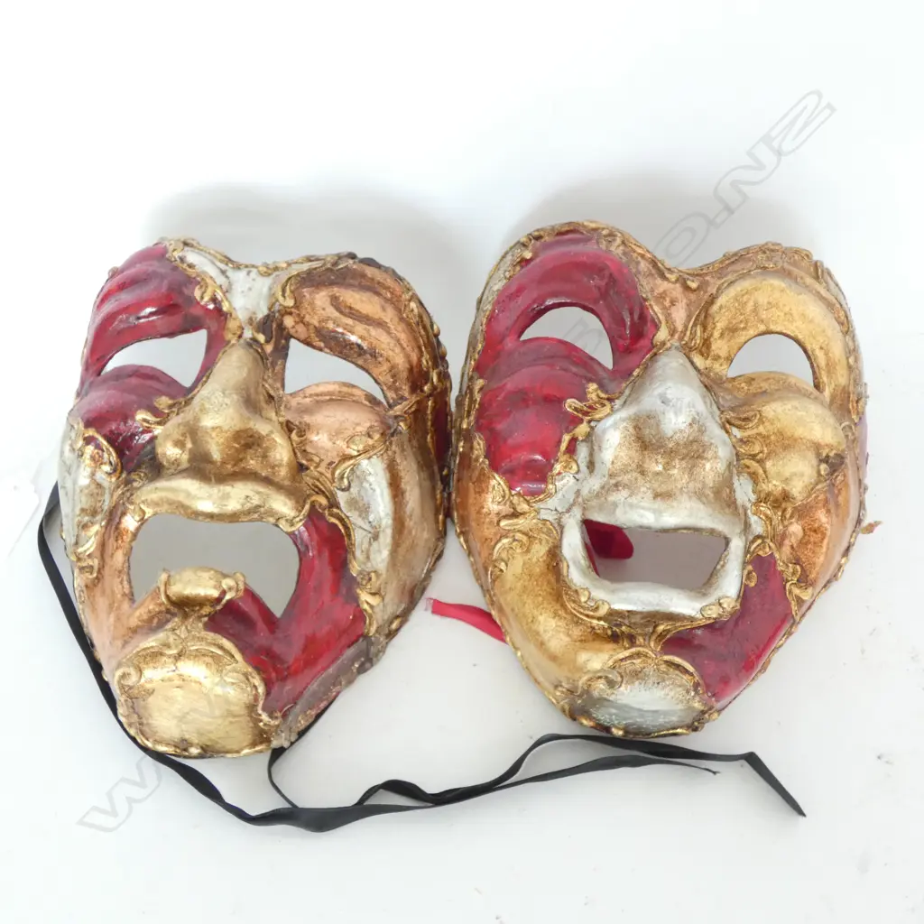 PR VENETIAN MASKS; HAPPY & SAD Image 1++