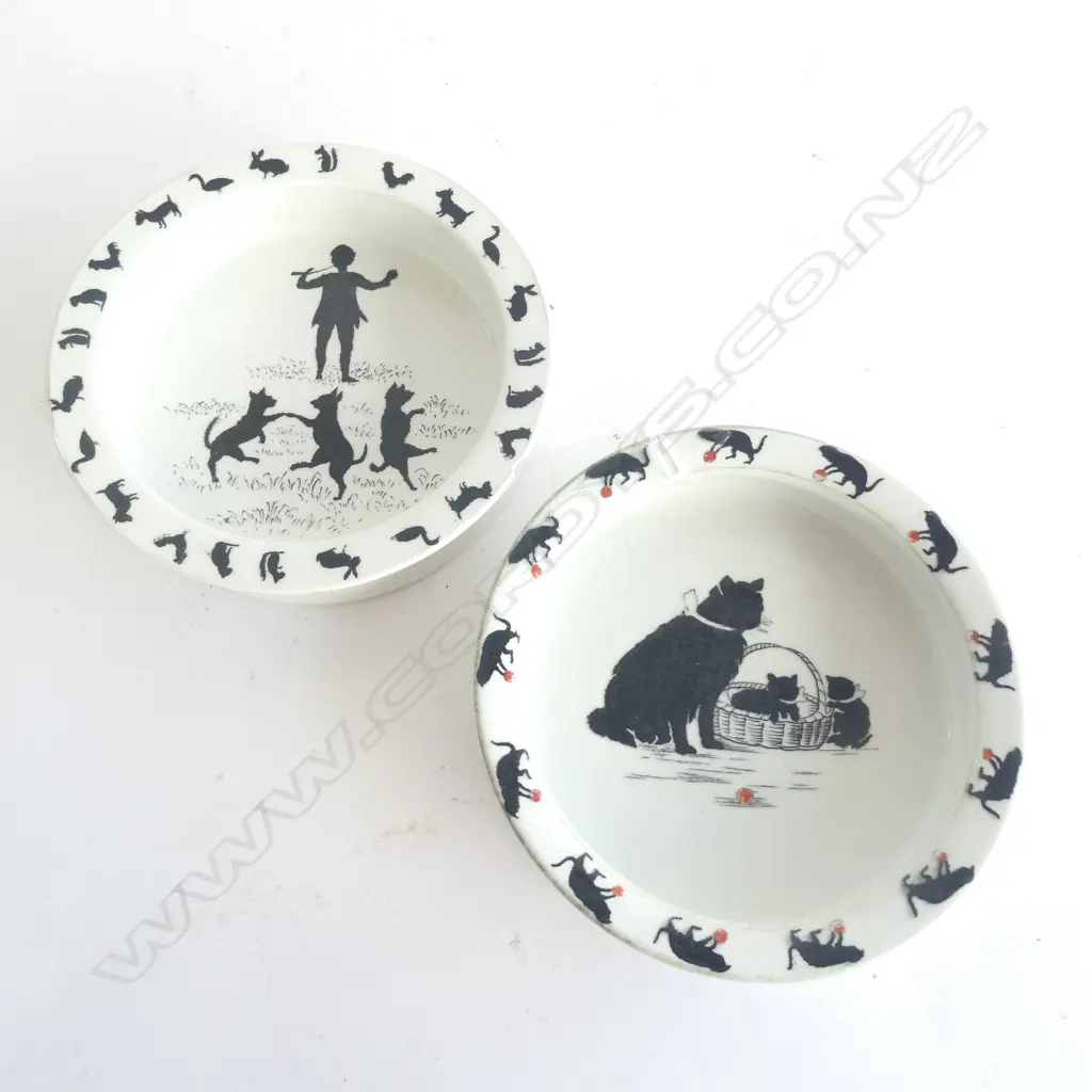 2 BABY'S PLATES - BLACK CATS & PETER PAN SERIES Image 1++