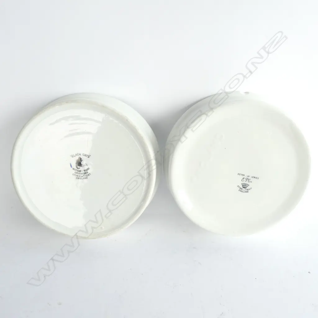 2 BABY'S PLATES - BLACK CATS & PETER PAN SERIES Image 1++
