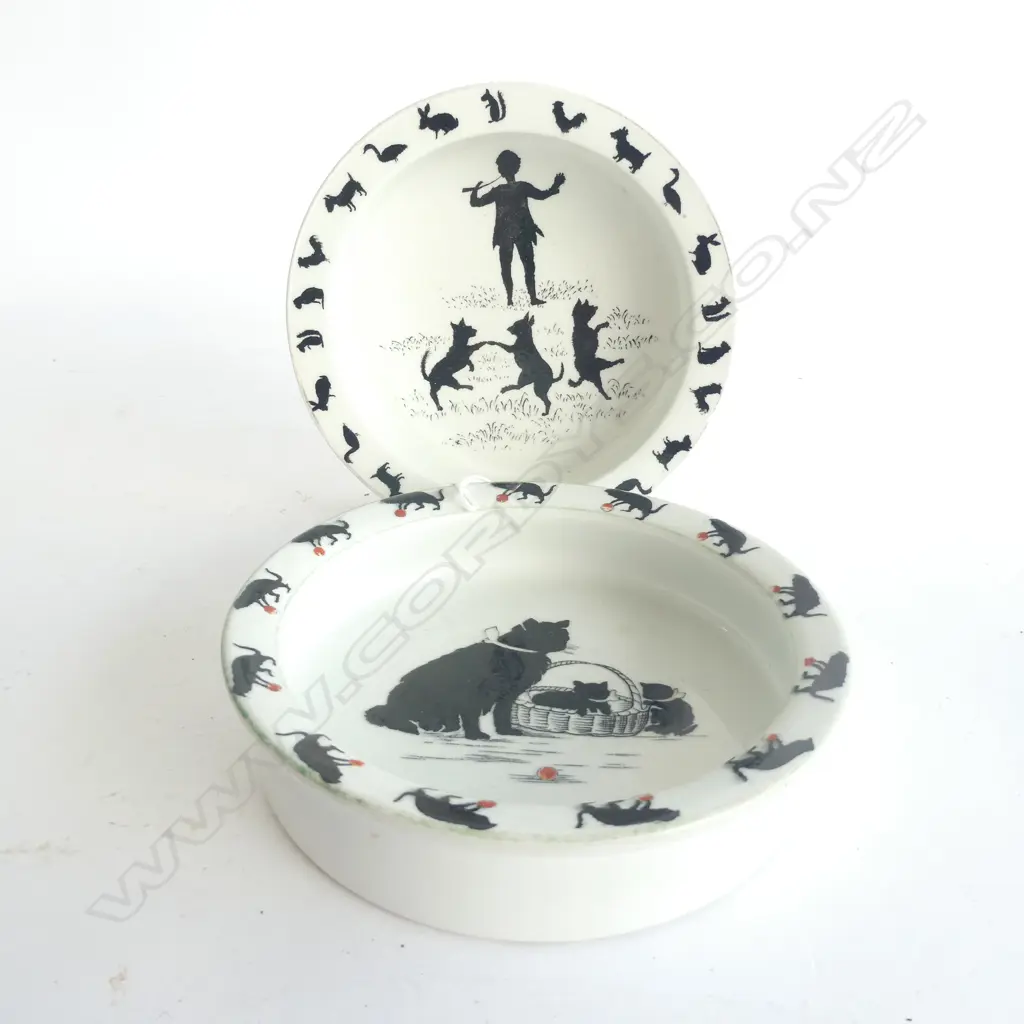 2 BABY'S PLATES - BLACK CATS & PETER PAN SERIES Image 1++
