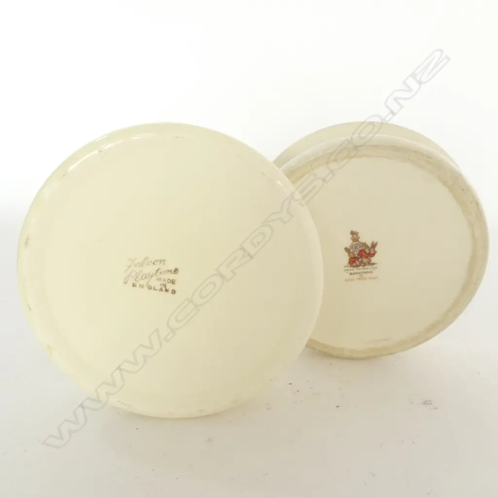 2 BABY'S PLATES - FALCON 'PLAYTIME' & DOULTON 'BUNNYKINS' Image 1++